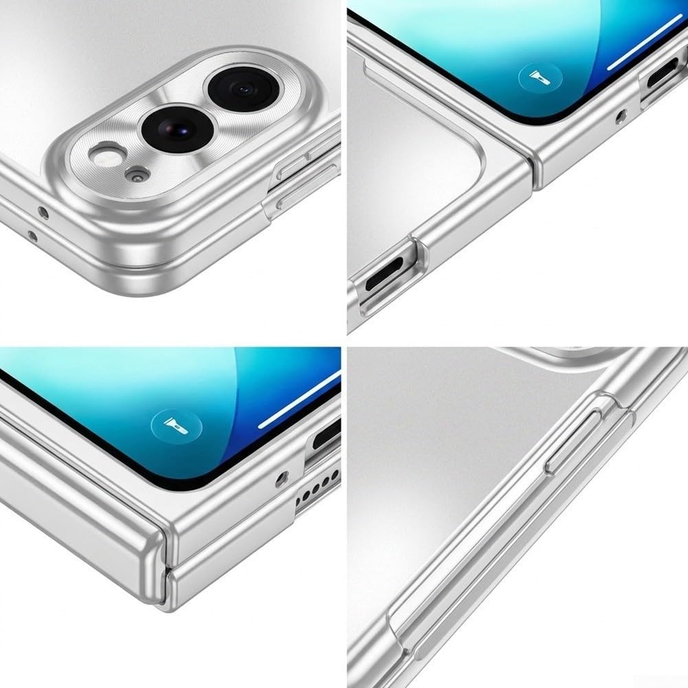 Funda para iphone XR Mate Semitransparente PC 100g Funda para(Silver)