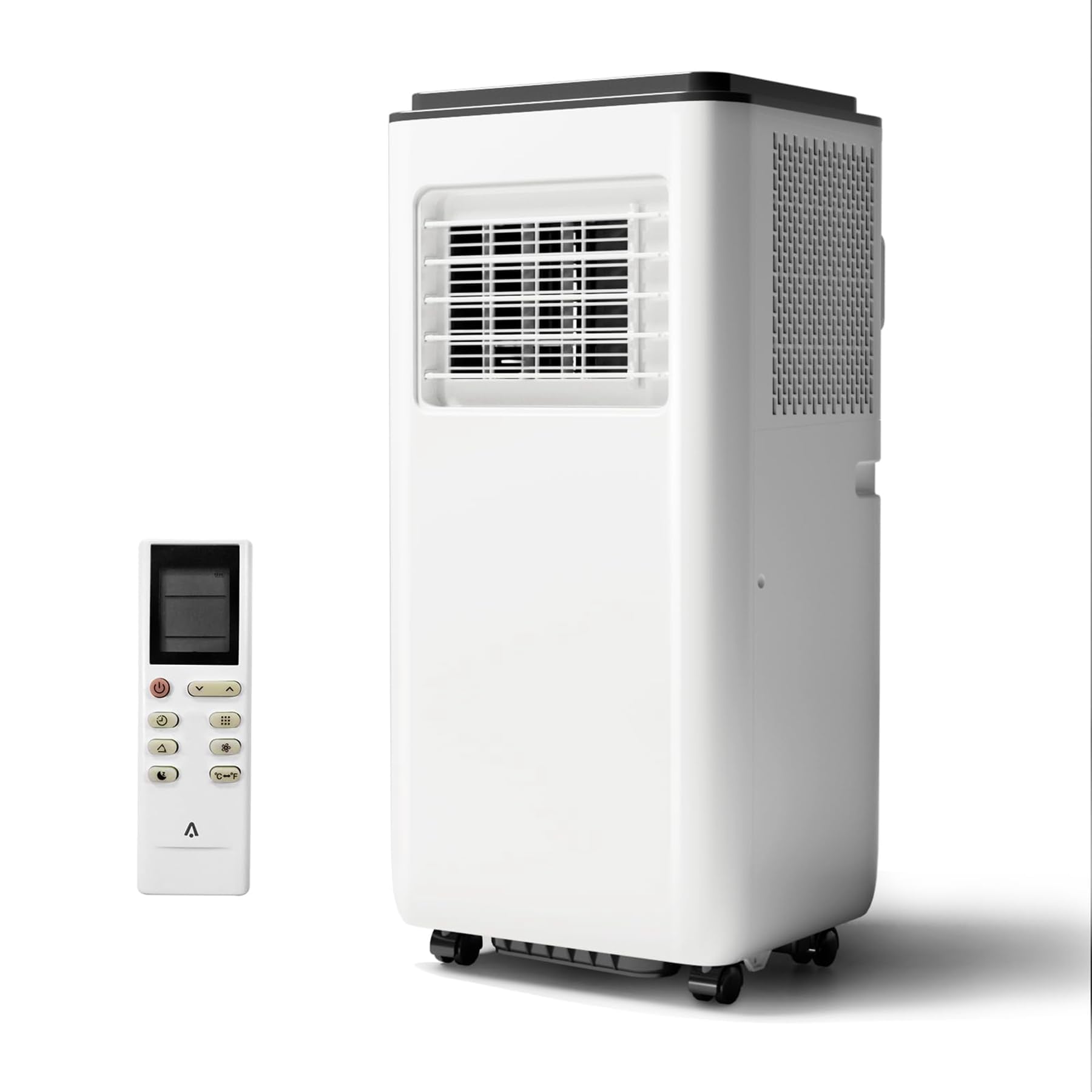 portable air conditioner 8000 btu, 3-in-1 standing air conditioner with air cool & dehumidifier & fan modes, floor ac unit or room up to 350 sq. ft, portable ac with remote control