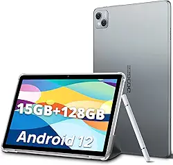 DOOGEE Tablet Android T10 2024, tablet FHD+ Android 12 de 10,1 polegadas, tablet para jogos Octa-Core de 15 GB + 128 GB, bateria de 8300 mAh, tablet WiFi 2,4 G/5G, tablet TÜV Low Bluelight Android