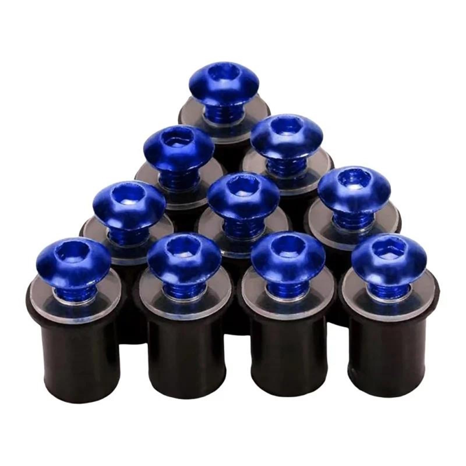 M5*16 5mm Motorcycle Windscreen Screws Windshield Bolts Fairing Mountings Kits For CBR 600 F4i CBR1000RR CB400 VFR800 CNC Alloy(Blu)