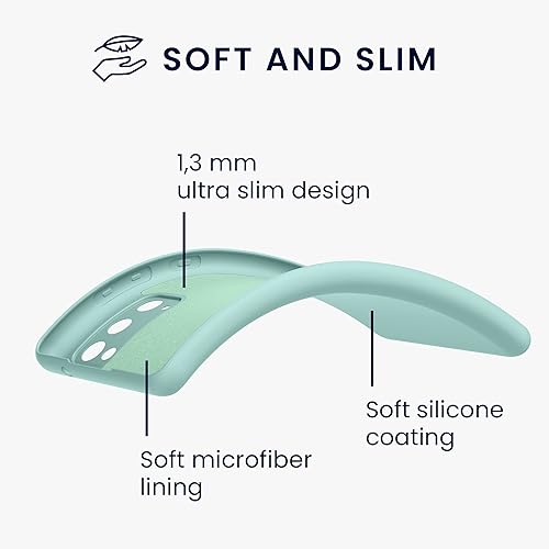 Miniatura 2 de kwmobile Funda compatible con Samsung Galaxy S20 FE - Funda protectora delgada de silicona TPU - Cool Mint