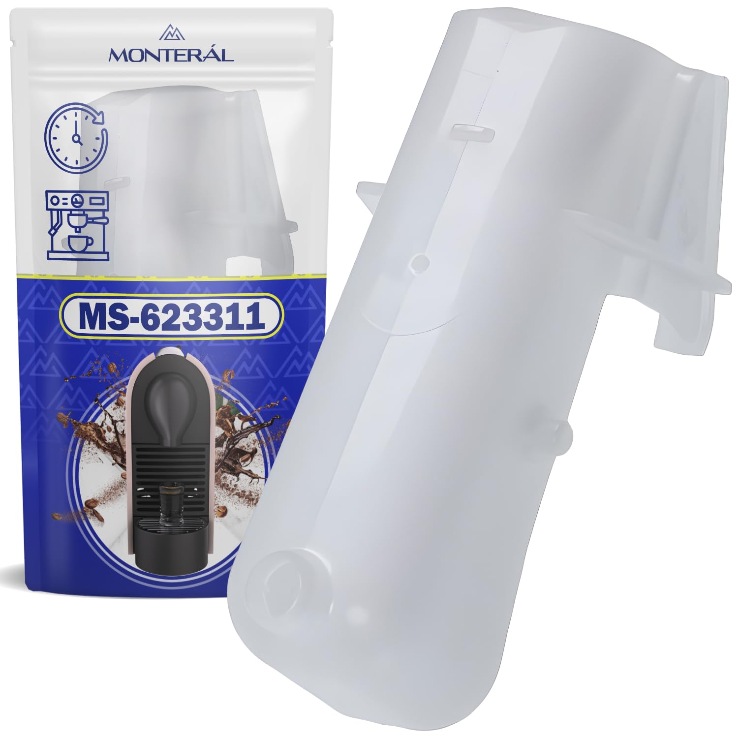 MONTERAL Guía Café Cafetera Capsulas Tiene el Código Original MS-623311 para Krups Nespresso U - Garantía de 10 Años