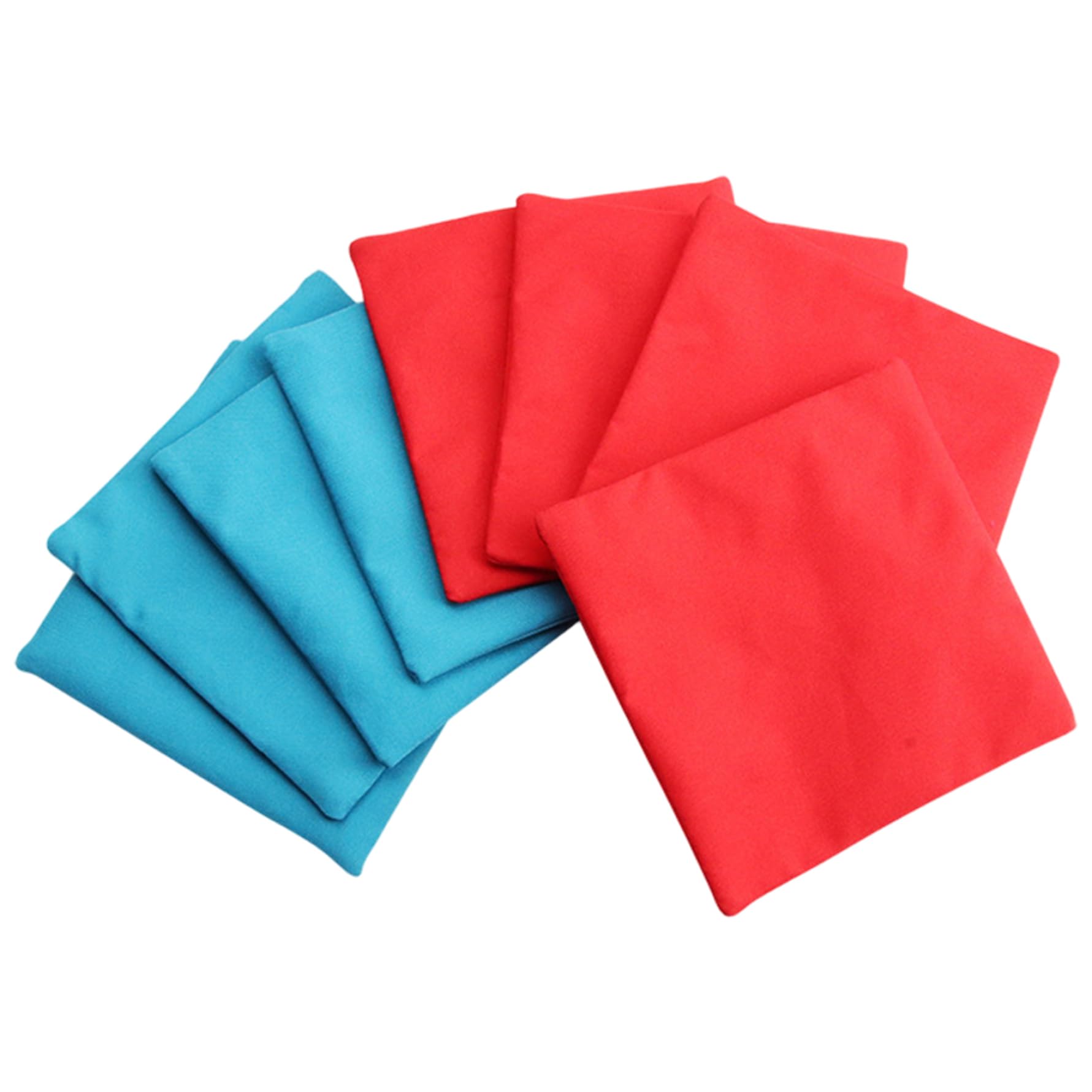Sacs de Haricots de maïs Ensemble des Sacs Haricots en Tissu Oxford 8, 3, 9 Pouces 3, 9 Pouces pour Le Lancer, 4 Trou maïs Portable Rouge et Bleu pour intérieur, extérieur, Maison