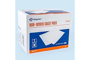 Kingstar Sterile Nonwoven Gause Pads: 120-Count Wound Care Solution