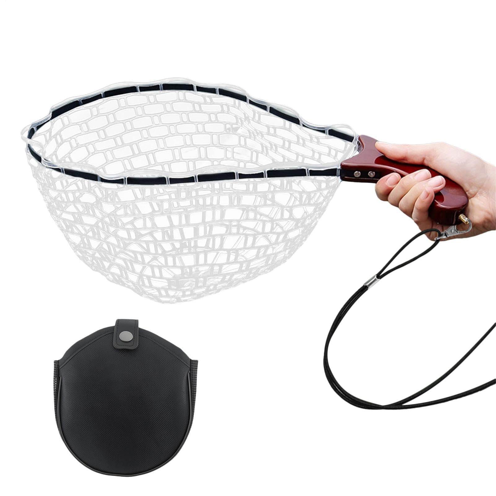 Épuisette de Pêche Épuisette Pliable avec Manche pour Aquarium