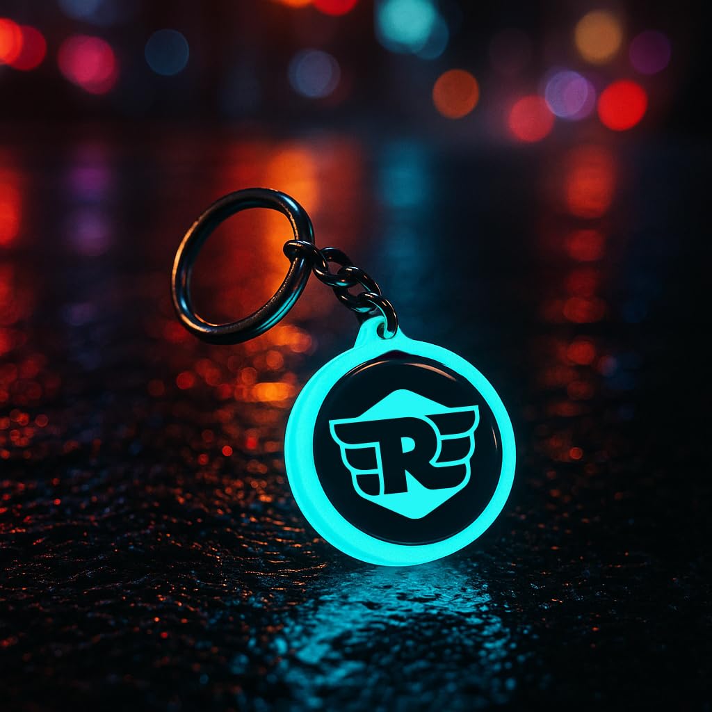 | Glow in the Dark Keychains | Bike Logo