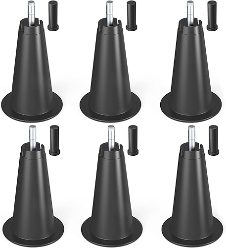 ironwork 6 elevadores de marco de cama de 5 pulgadas de alto, levanta un marco de cama de 5 pulgadas para almacenamiento debajo de la cama,