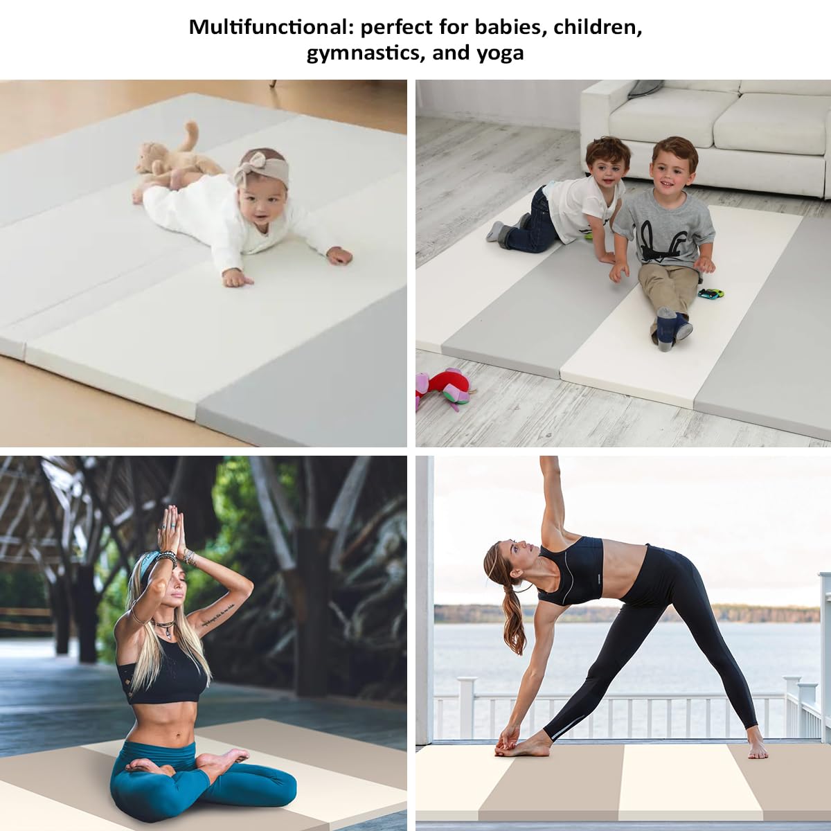Parc Bébé Modulable 120x160 cm avec Tapis EPE 4 cm Porte Sécurisée