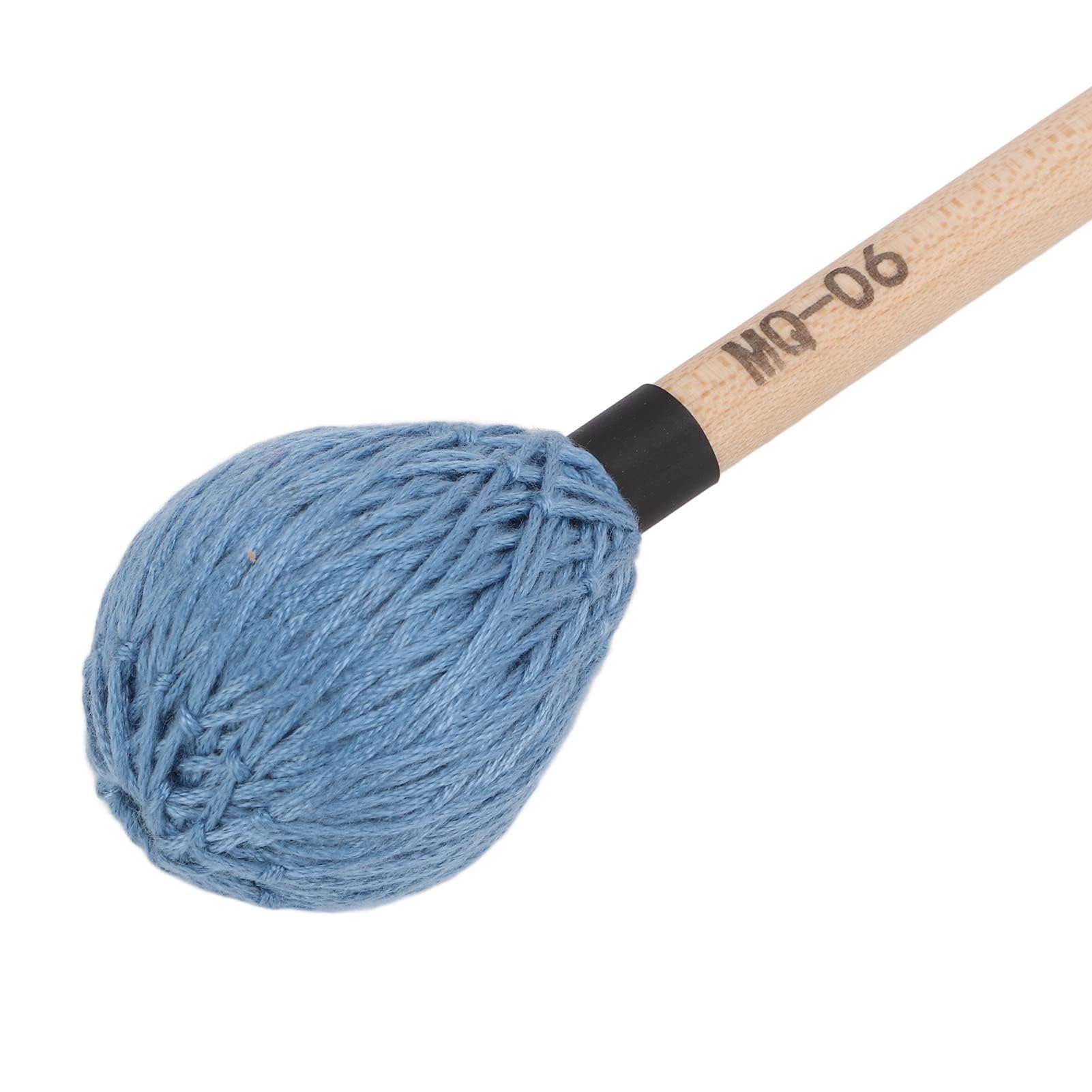 Mazzuolo Medio Duro, Mazzuolo in Filato Duro Liscio, Riproduzione Morbida 1 Paio di Bacchette per Marimba Professionali per Strumenti a Percussione (Blu)
