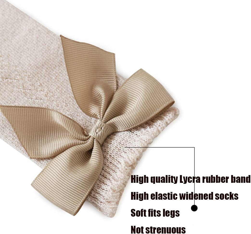 Baby Girls knee high socks Toddler Bow Mesh Breathable Dress Socks Kids Cotton Tube Uniform Stockings - Image 9