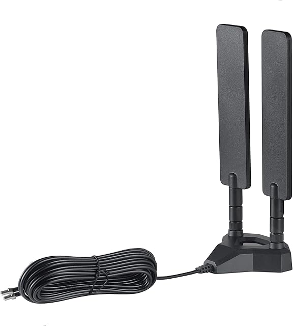 4G LTE Antenna Dual TS9 Aerial 9dBi Magnetic Base External Antenna Compatible with Vodafone EE O2 Three Netgear Nighthawk M1 MR1100 Huawei MiFi Mobile AT&T T-Mobile Hotspot 4G LTE Router, Supaerial