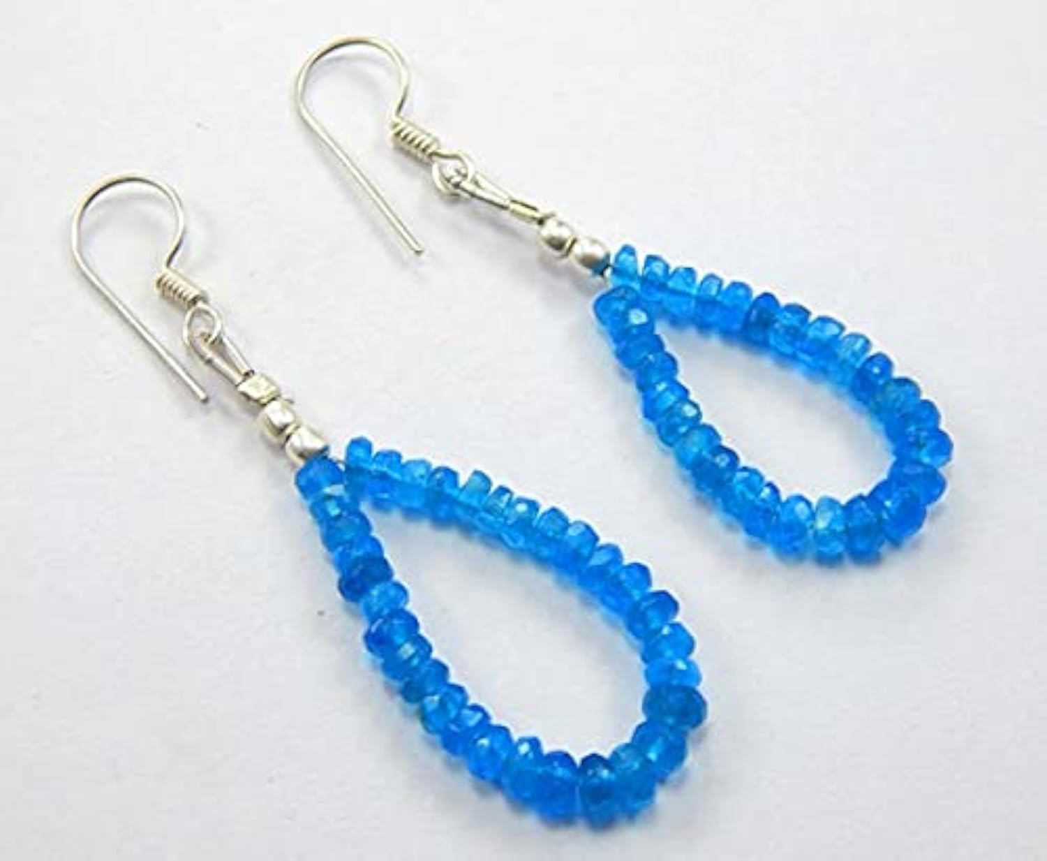 Apatite néon perles naturelles rondelles facettées pierres 3mm 4mm