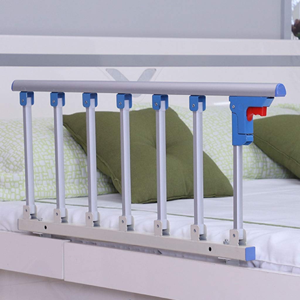 Protector Lateral para Cama portátil de Ancianos, barandilla de Seguridad para Adultos Mayores, Ajustable, Plegable con un Solo Clic, Hecha a Mano, Barra de par