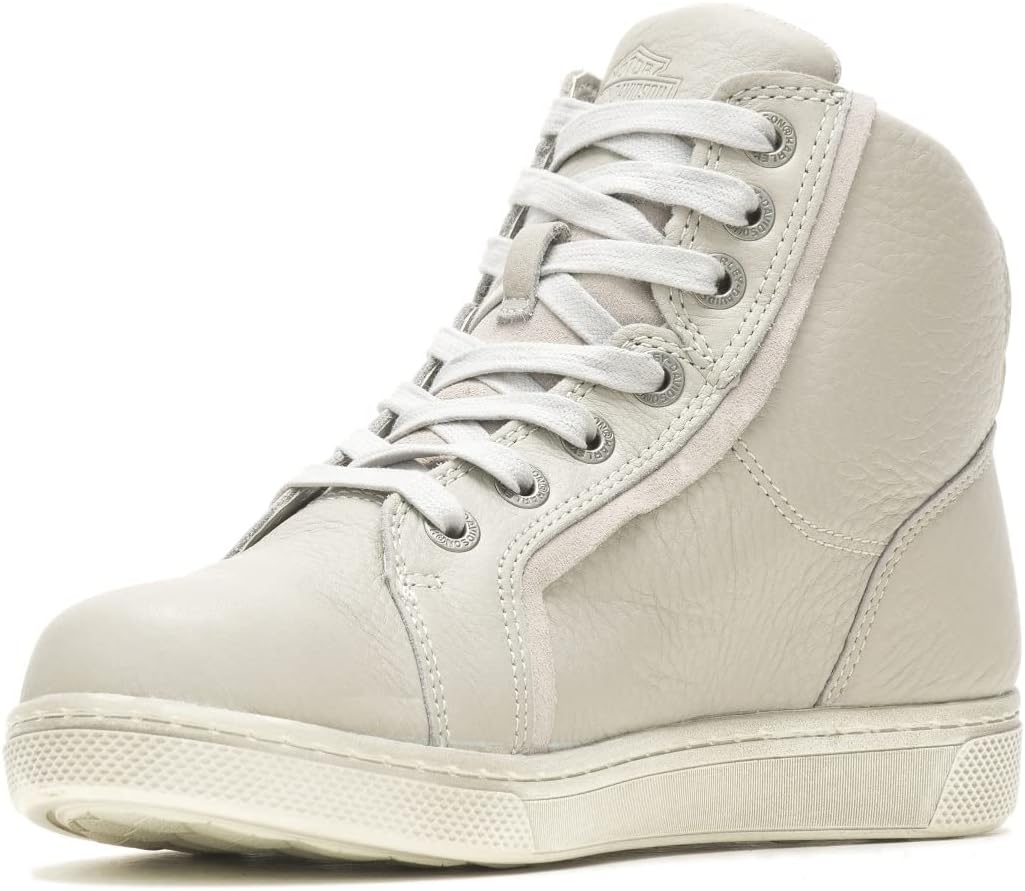 Harley-Davidson Women's Mackey 4-In. Grey Motorcycle Sneaker Boots, D87224