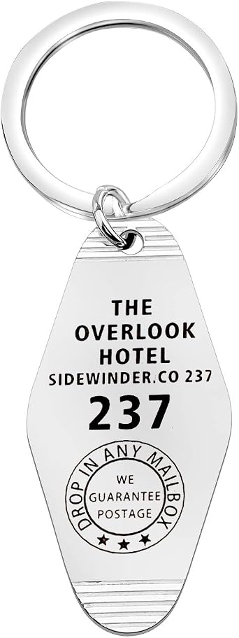 FOTAP OVERLOOK HOTEL Room 237 KEYCHAIN Hand Stamped Key Tag