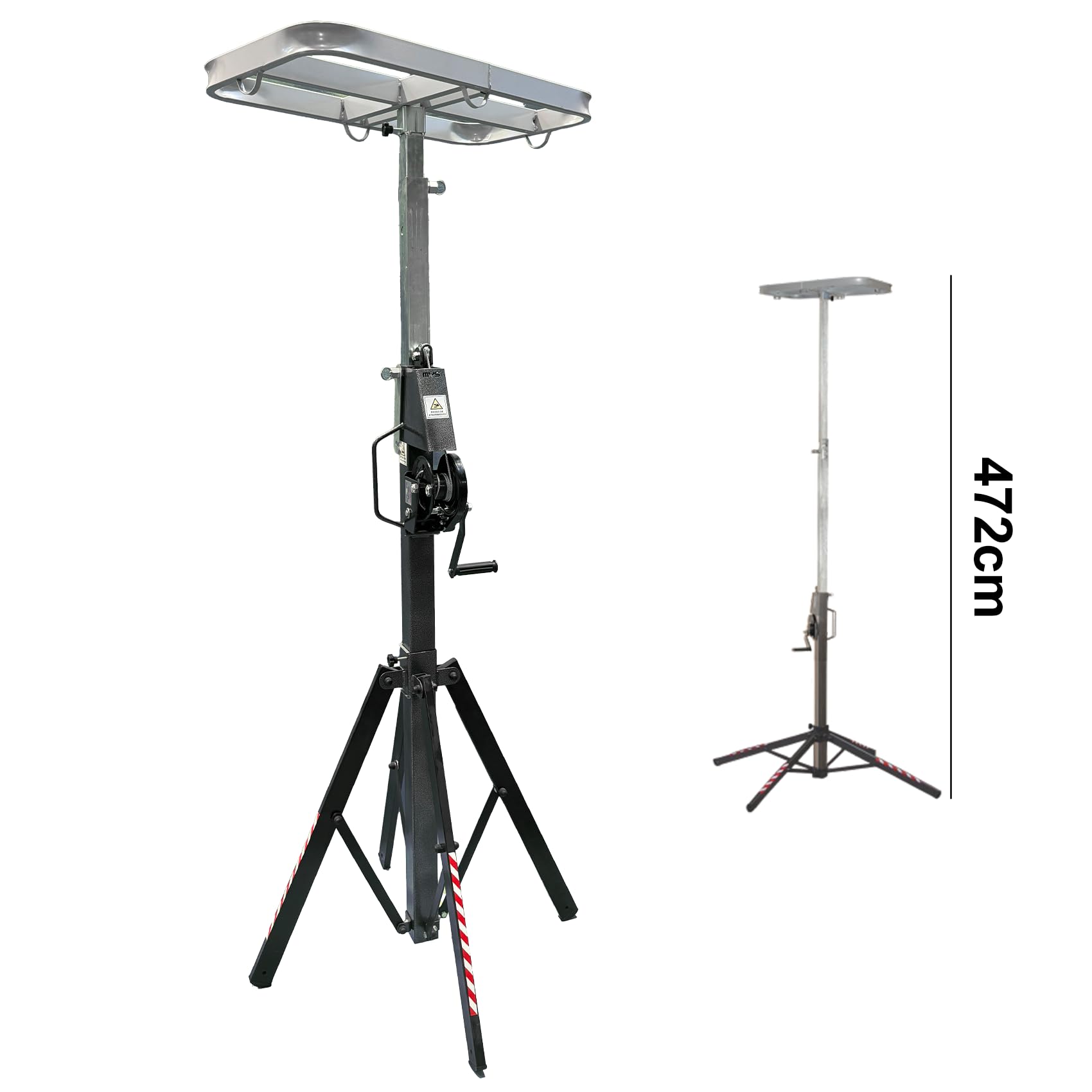 3S SuperSamaStore Hebevorrichtung Für Außengerät Von Klimaanlagen Und Kassettenklimageräte, Maximale Höhe 472 Zentimeter, Maximale Tragkraft 130 Kilogramm