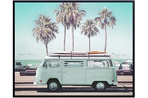 Surfing Decorations: Vintage Beach House Art Decor (Summer Vibes)