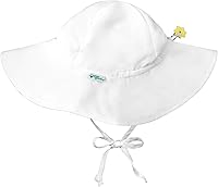 Vista 4 de Green Sprouts Baby Girls Brim Sun Protection Hat Blanco