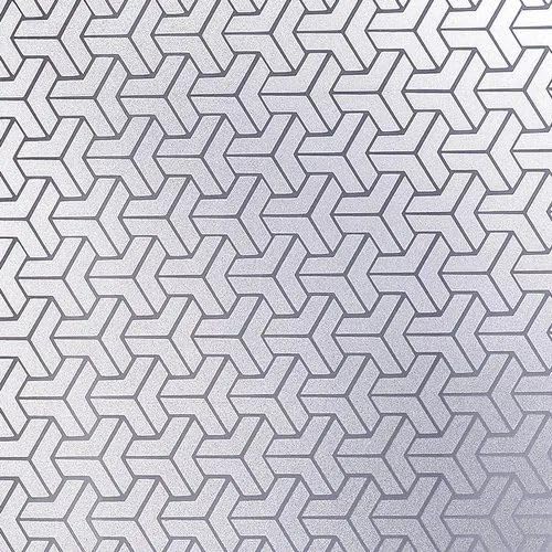 Image of WOO Home Frosted Glass Window Film & Stickers (24 X 60 Inchs) Privacy Window Cover for Home & Office - Easy Apply, UV Protection, Removable Decorative Film (3D Diamond 2 X 5 SQFT)
