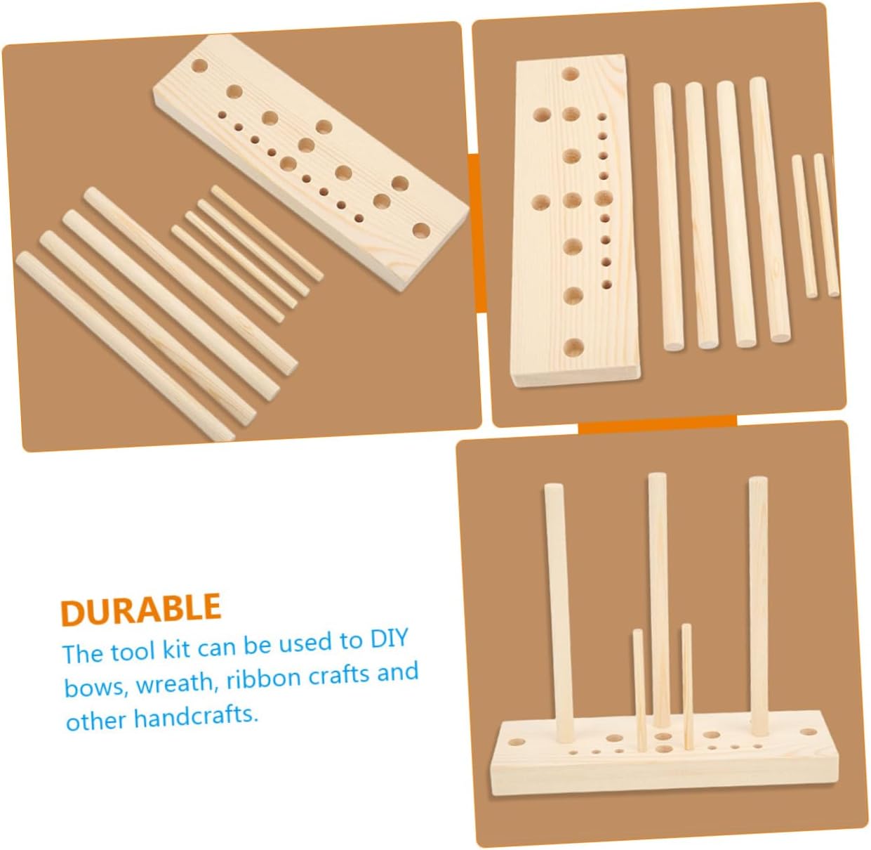 TEHAUX Bow Making Tool Set 5 in 1 Multi-Function Ribbon Bow Maker for DIY Craft