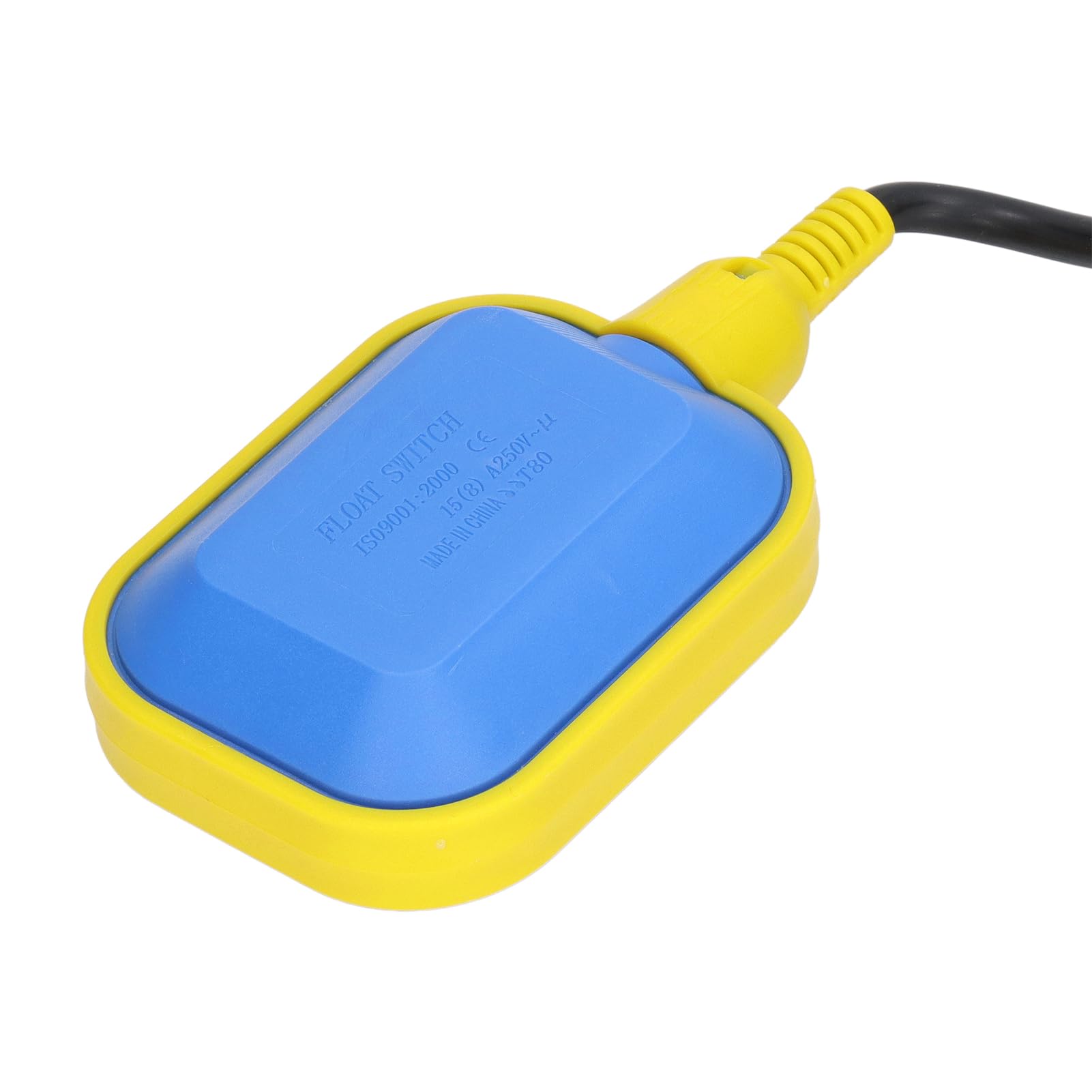 CHICIRIS Interruptor de Flotador del Controlador de Nivel de Agua de Fluido Líquido a Prueba de Fugas Ecológico para Sumidero de Aceite de Piscina, Material de Cobre Rojo ABS, Cable de 15 M,