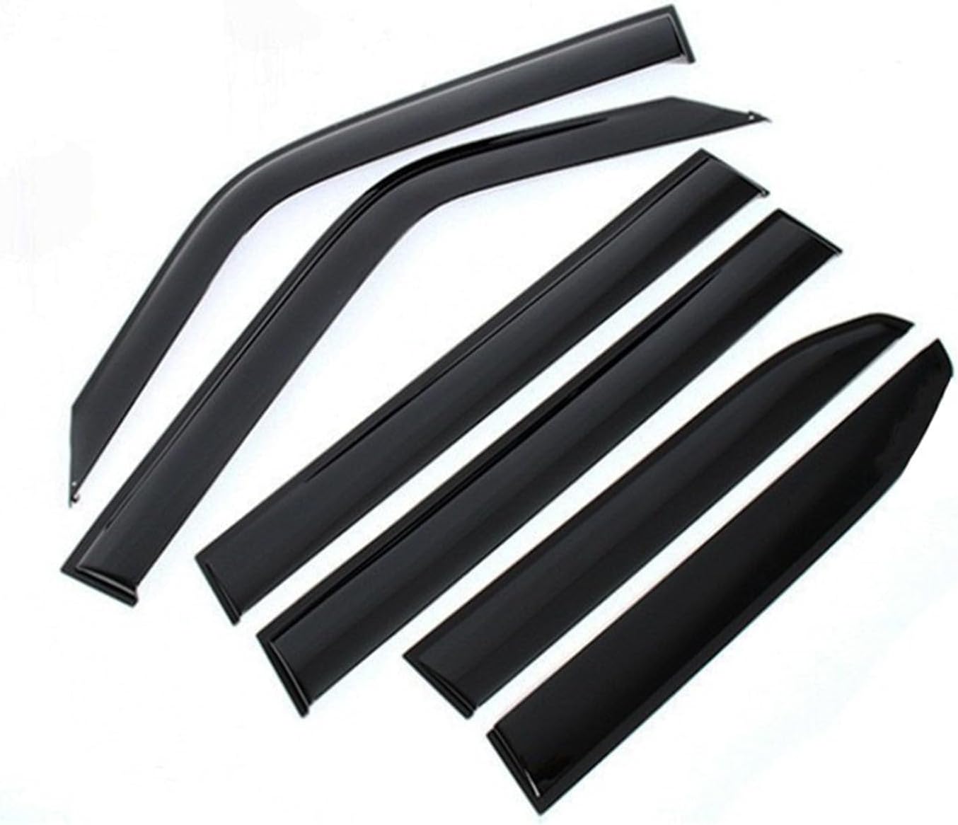 for Toyota Land Cruiser Prado LC250 J250 2024 2025 Car Side Window Visor Wind Deflector Rain Guards Sunshades Black Exterior Cover 6pcs