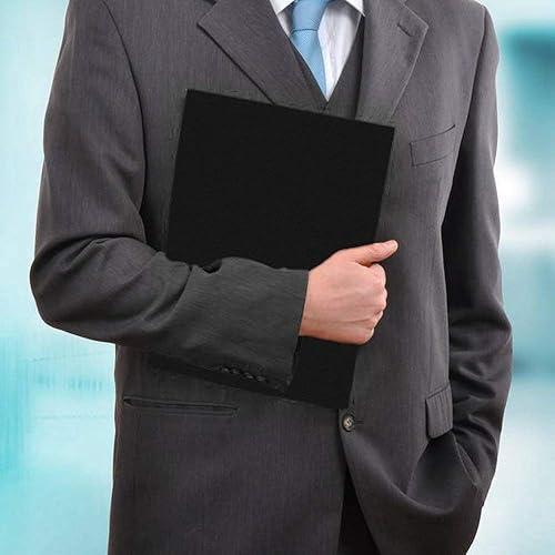 Miniatura 8 de Uquelic Carpeta de archivos expansible de 24 bolsillos con cubierta, organizador de archivos expandible de plástico grande, acordeón A4, carpeta de