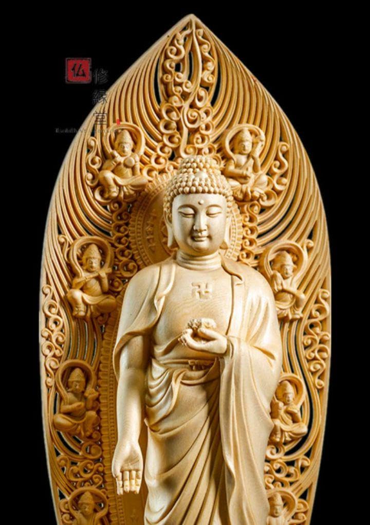 【修縁堂】木彫仏像 阿弥陀如来立像 阿弥陀仏 彫刻 一刀彫 天然木檜材 Amazon.co.jp: 修縁堂木彫り 仏像 阿弥陀如来立像 阿弥陀仏 彫刻