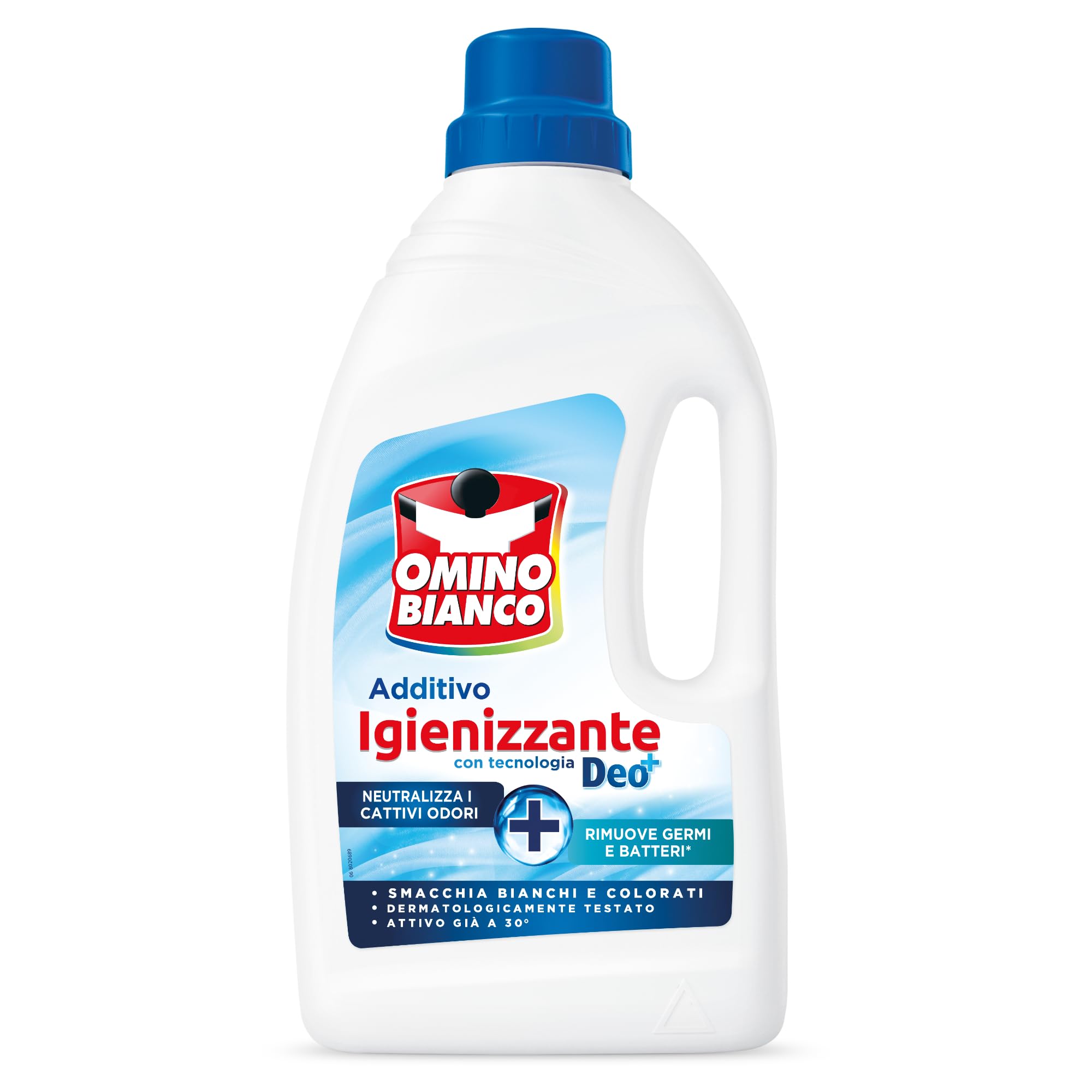 Omino Bianco Additivo Igienizzante Liquido per Bucato, 900 ml
