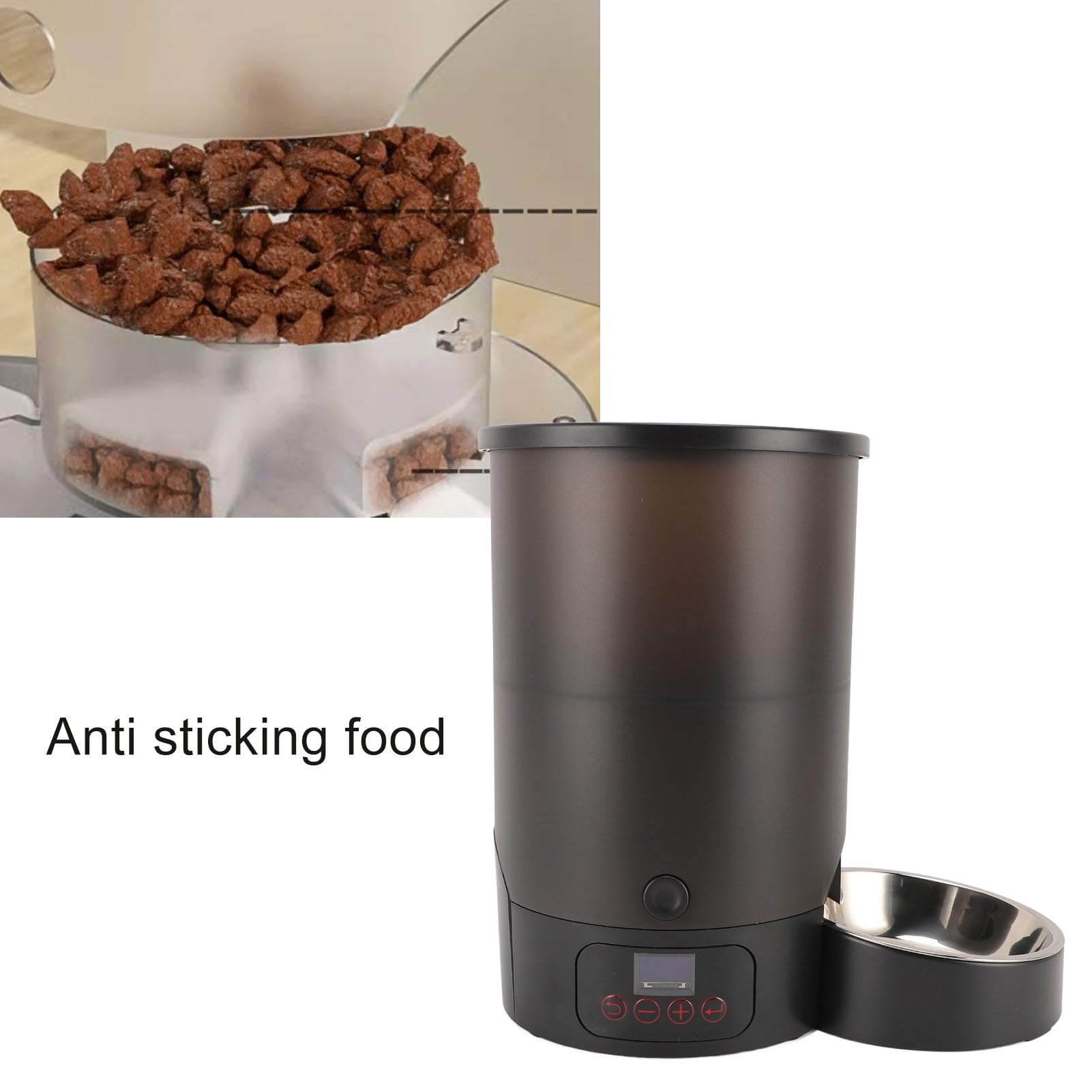 Alimentatore Automatico per Animali Domestici 3L in Acciaio