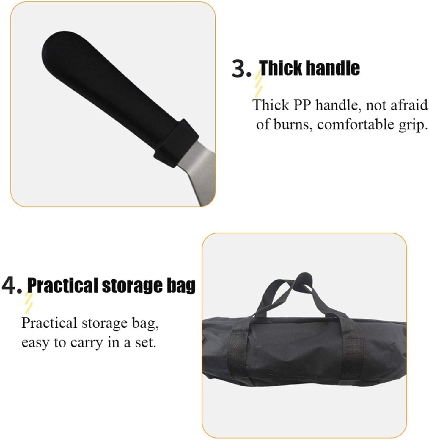 Set di Accessori per Barbecue per Barbecue Set da 15 Pezzi con Borsa per Il Trasporto Accessori per grigliate da Campeggio per Barbecue all'aperto, Cucina
