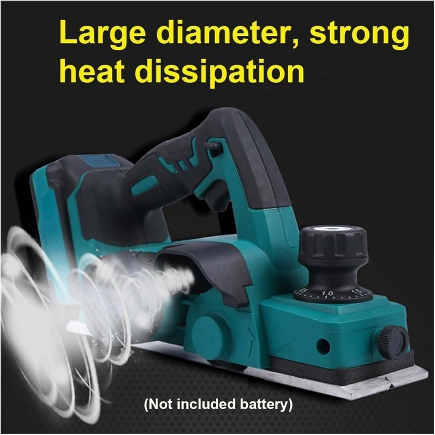 Handheld Electric Planer Cordless Wood Planing Mac 18V 15000rpm Rechargeable Electric Planer Cordless Hand Held Wood Cutting Woodworking Fit For 18V Batterys Power Tool