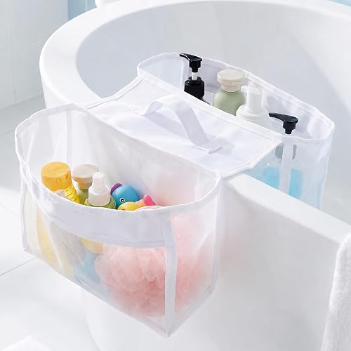 Bath Toy Storage 2 Compartments Bath Toy Organizer