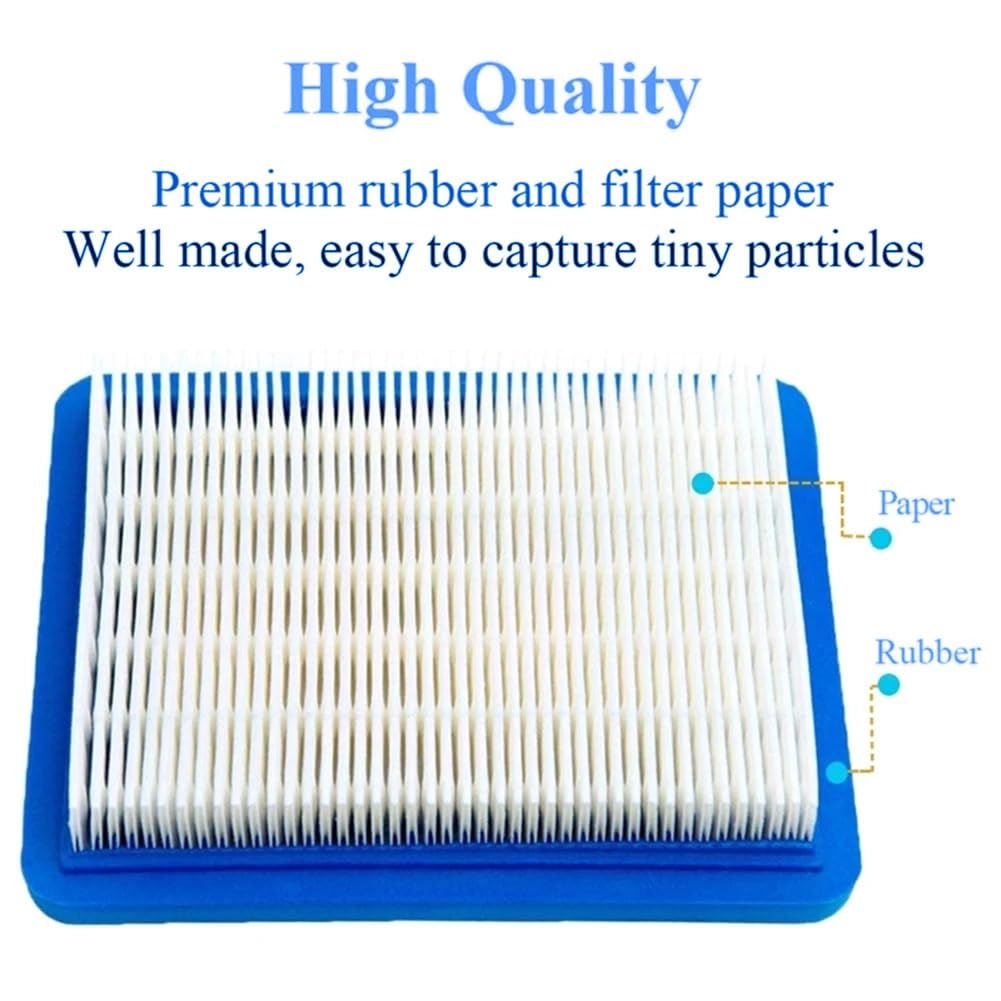 Filtro de Aire for cortacésped Compatible con 491588, 399959 y 491588S. Mejora el Rendimiento del Motor.