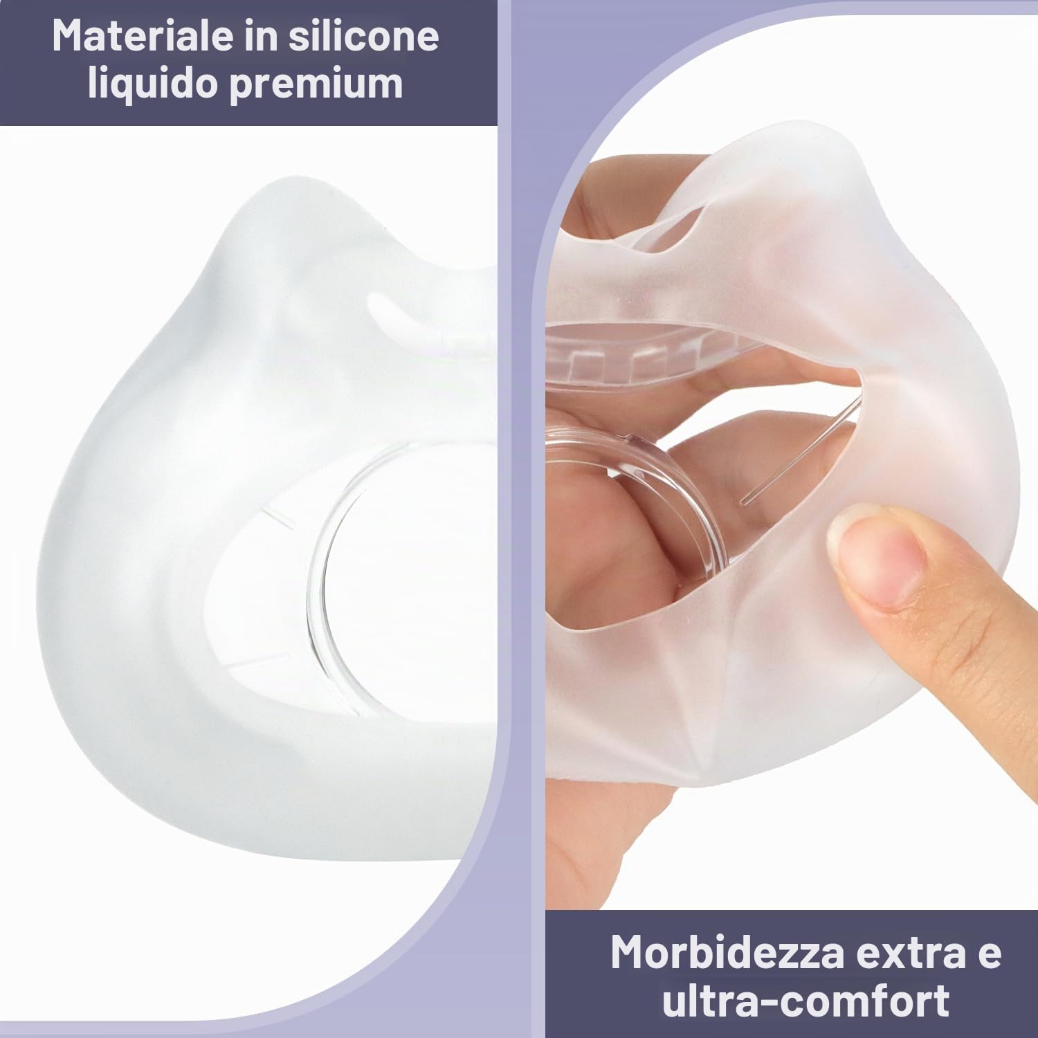 AirFit F30 - Cuscino per maschera di ricambio, misura media, confezione da 2 pezzi, comfort ottimizzato e sicuro, compatibile con telaio originale, accessori per maschere, accessori di ricambio (M)
