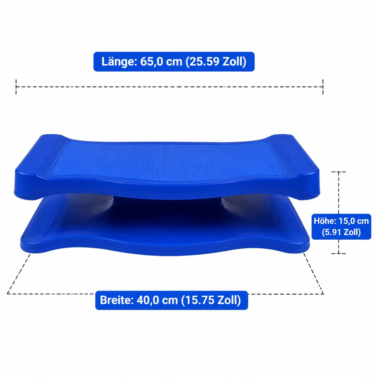 Balance Board Antiscivolo per Core Training dell'Equilibrio con Fascia di Resistenza