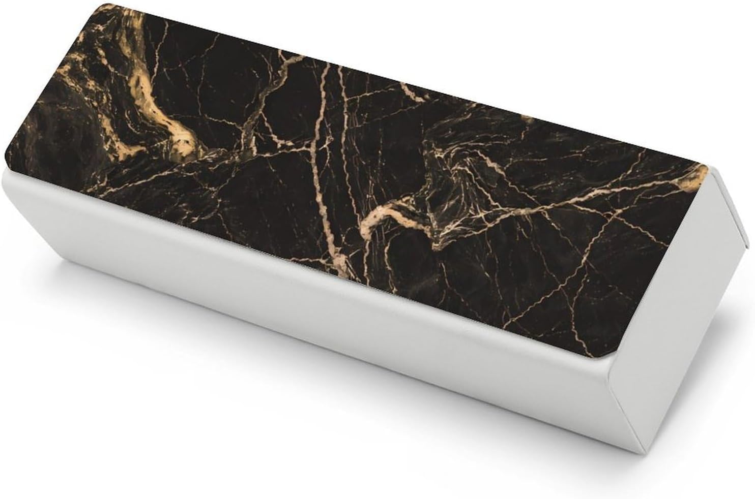 Pink Marble Texture Spectacle Case 6.3 X 1.9 X 1.6 Inches