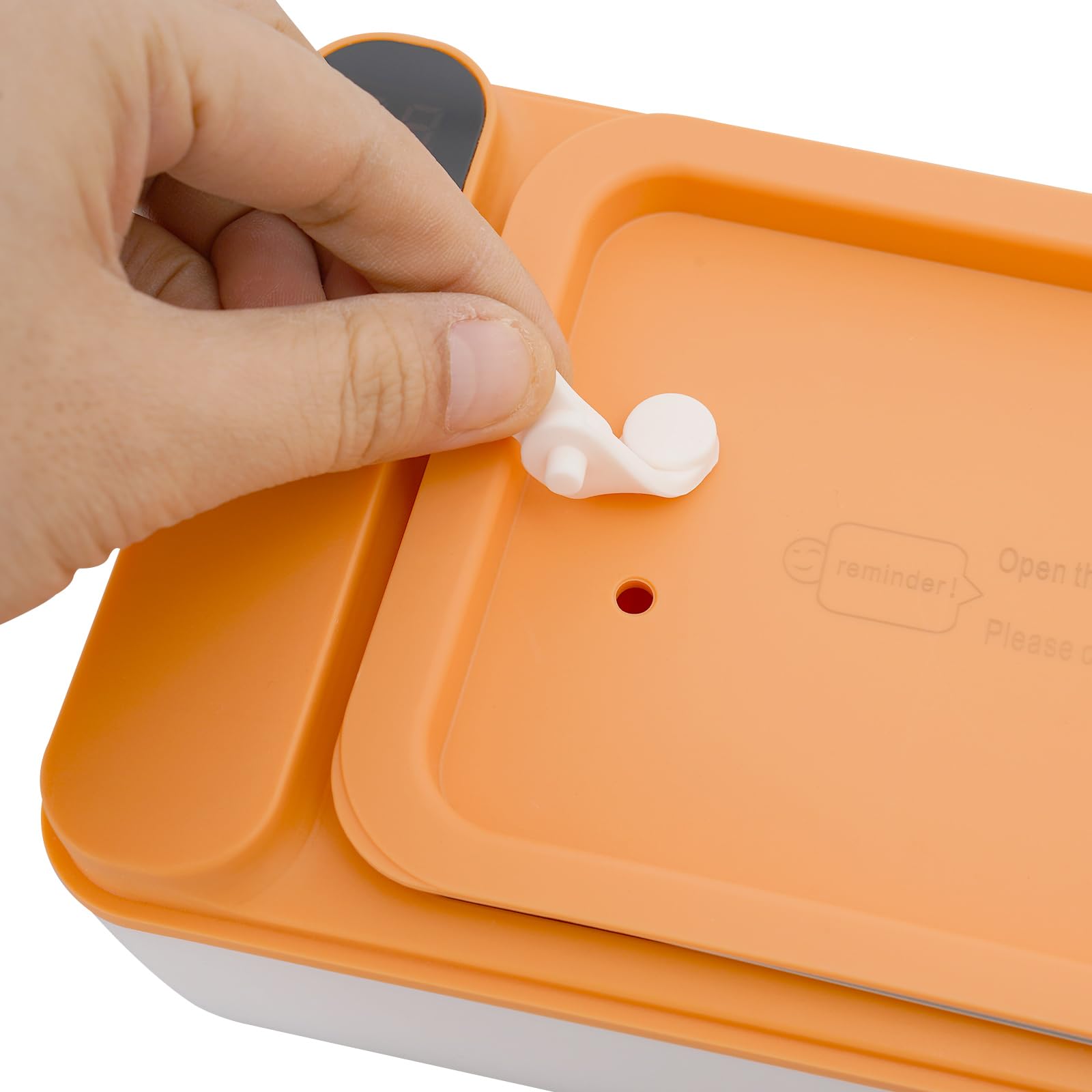 1L 40W Elektrische Lunchbox Tragbare Beheizbare Speisenwärmer Elektrische Beheizte Lunchbox mit Isolierter Tragetasche Touchscreen-Steuerung Selbstheizende für Erwärmen 23x12,5x9,5cm