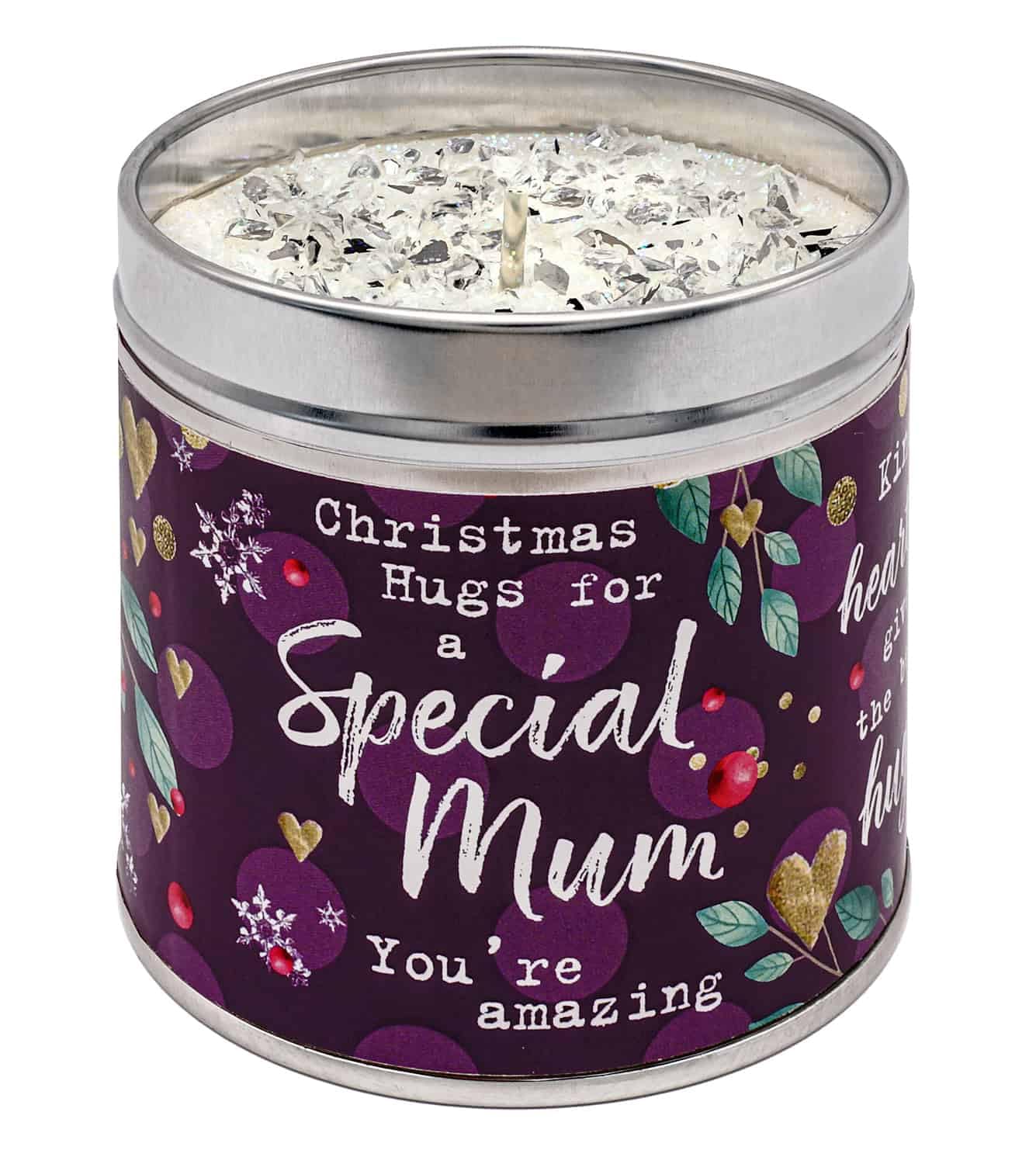 Best Kept Secrets Orange,Red Special Mum Festive Tin Candle