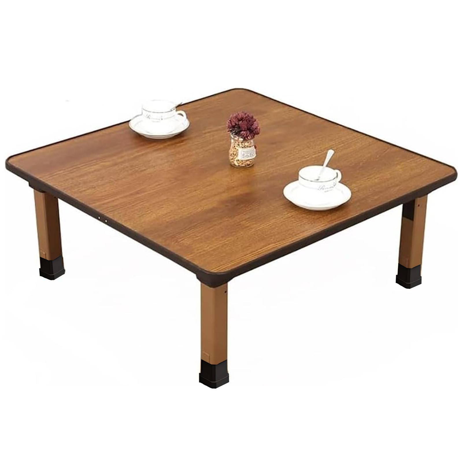Mesa plegable cuadrada compacta, mesa de centro multiusos, escritorio de estudio y mesa de comedor pequeña para dormitorio o sala de té, diseño elegante y funcional