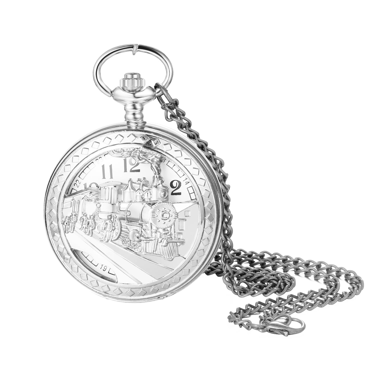 JewelryWe Uhren Damen Edelstahl Rechteckig: 30m wasserdichte