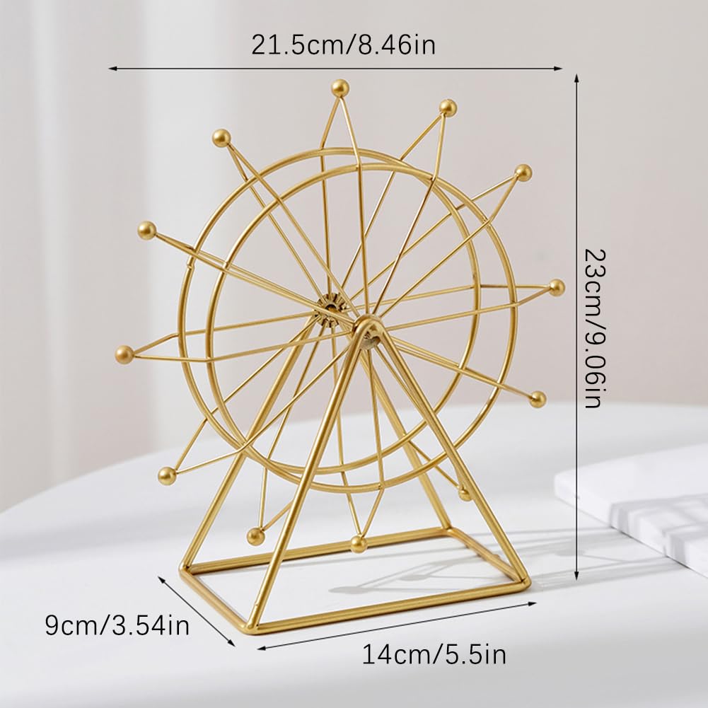 EUBUY Ferris Wheel Bookshelf Decor, Ferris Wheel Decorations for Office Bookshelf Decor, Modern Gift for Gift Birthday Thanksgiving Valentine's Day