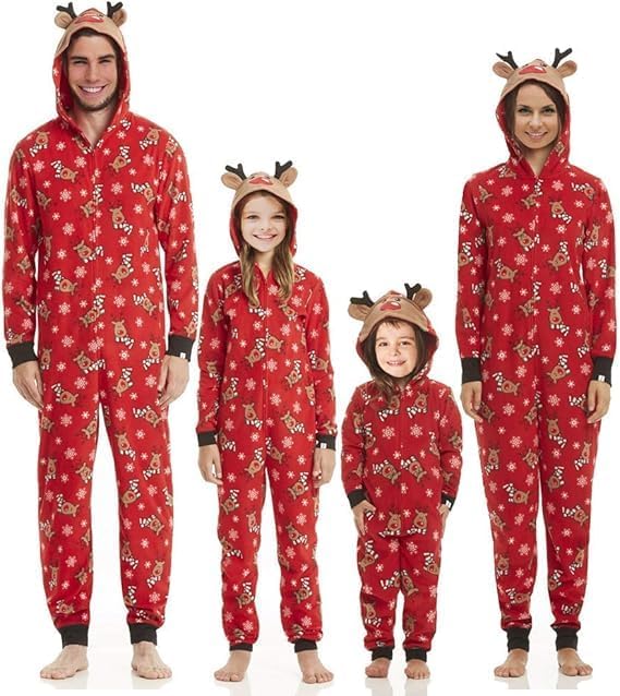 Christmas Matching Pajamas Set for family,Festive Holiday Sleepwear for Adults and Kids Infant Pyjamas