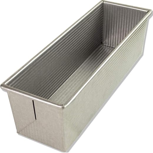 USA Pan Bakeware Pullman Loaf Pan, Large, Silver