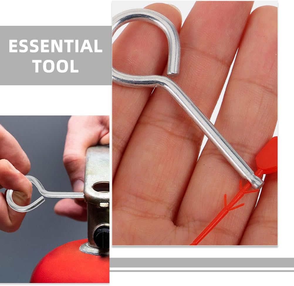 Hemobllo Fire Extinguisher Safety Pin and Tamper Seal Kit, 50 Sets Iron Pull Pins with Plastic Security Tags, Prevents Unauthorized Use & Loss, Easy Replacement for Home, Office & Commercial Safety,