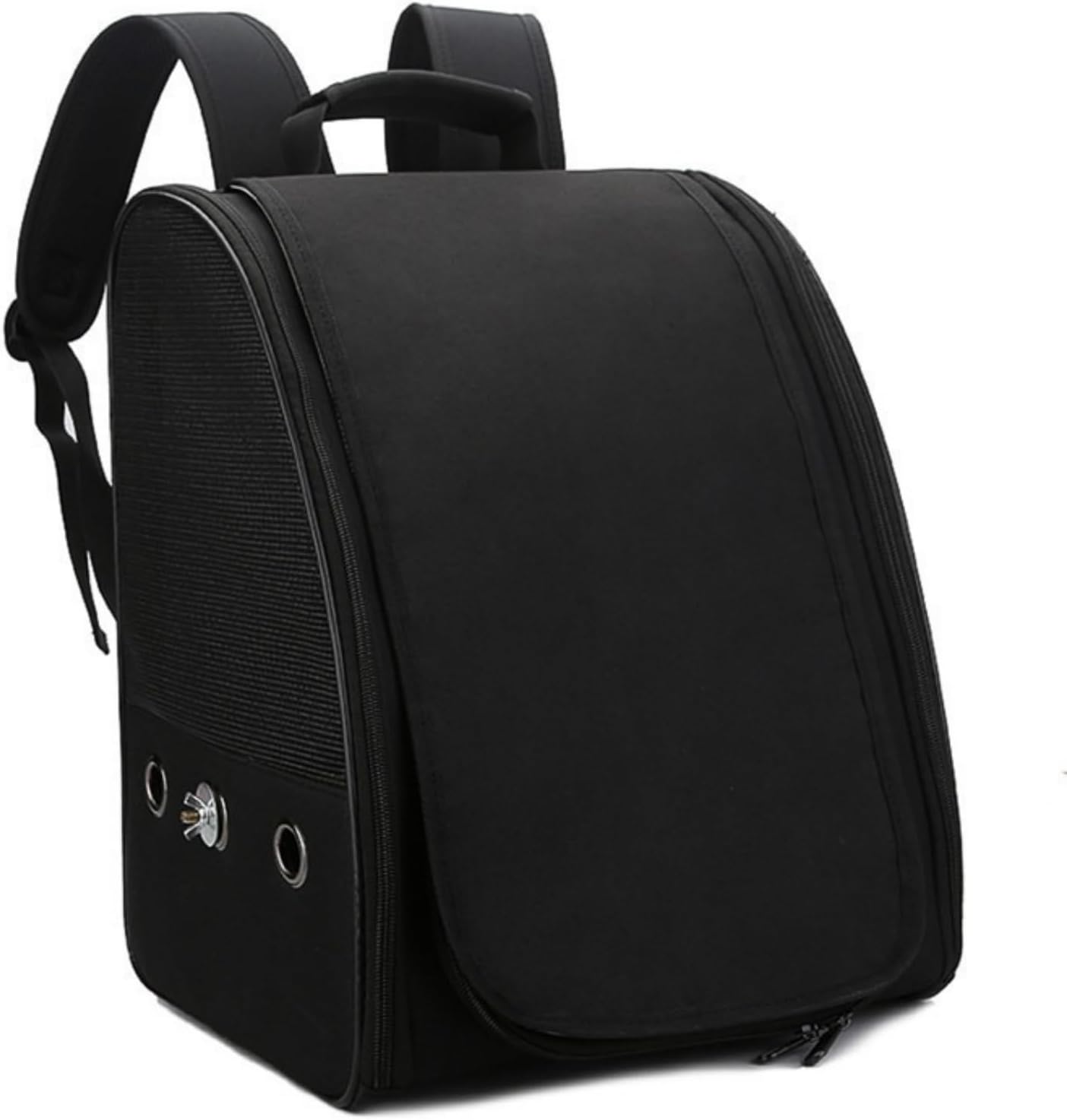 Diggly 鳥キャリーケージ シャッター式 スタンドパーチ/カップ付 高い通気性 遠距離のお出かけ 両側メッシュ通気 携帯便利 追