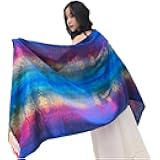 wmm Fashion Women's Silk Scarf Luxury Satin Shawl Wraps