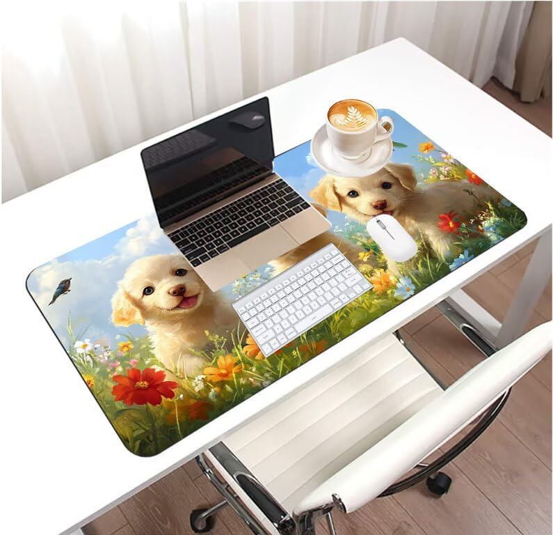 Tapis souris de précision à base caoutchouc et finition imperméable beige - 3