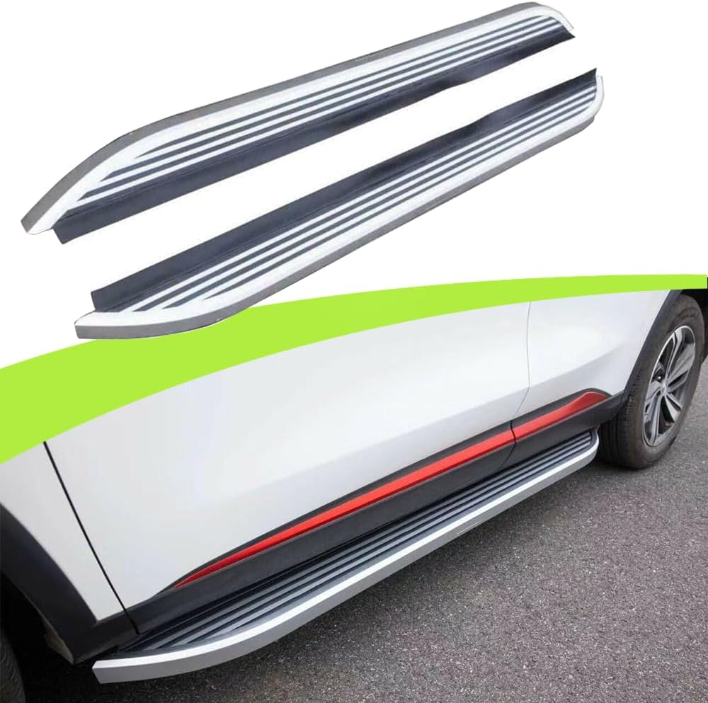 2Pcs Aluminum Running Boards Fixed Nerf Bars Side Steps with Brackets Fit for Jeep Grand Cherokee 2022 2023 2024 2025 (26)