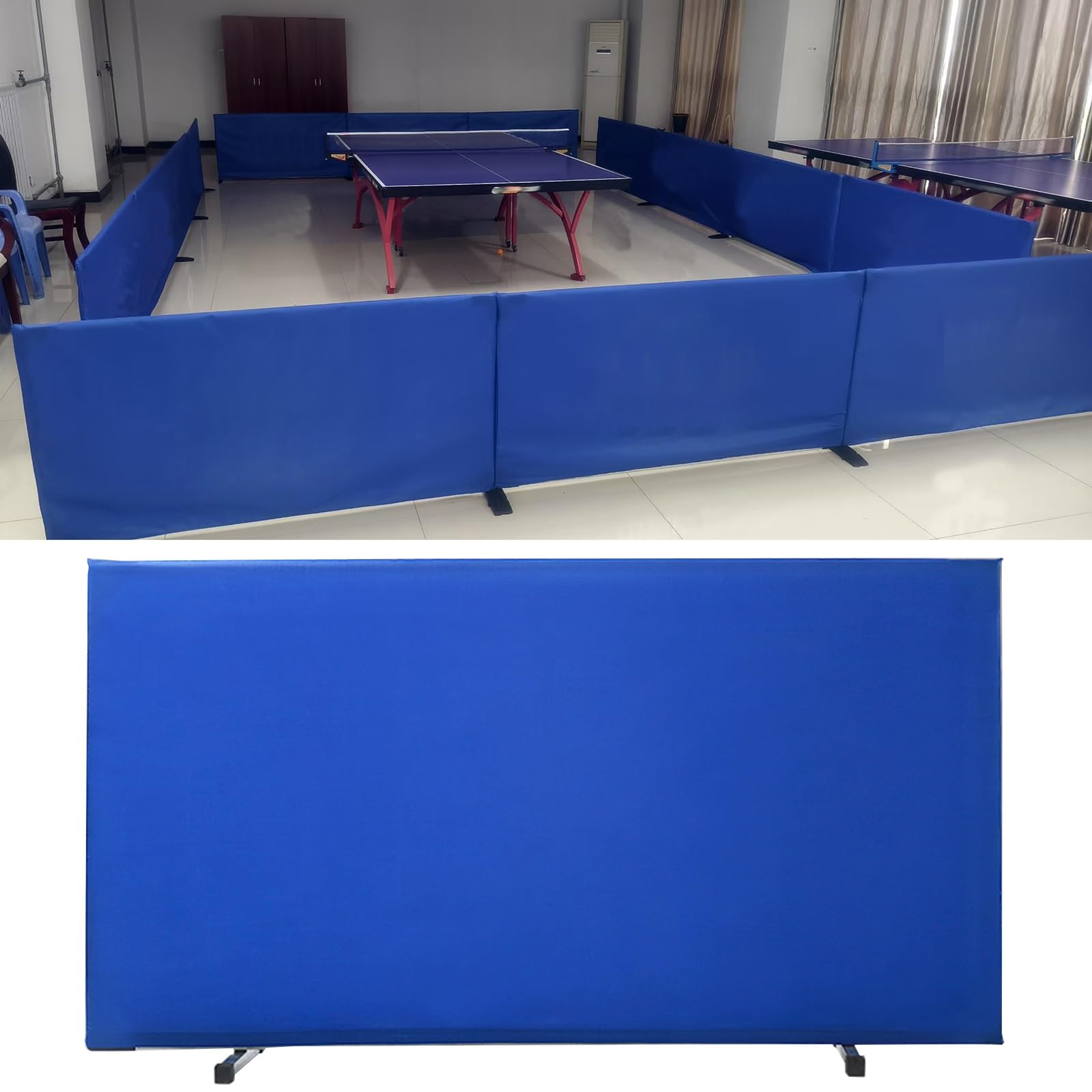 Barriera da ping pong rimovibile per ufficio e parco giochi, non richiede attrezzi